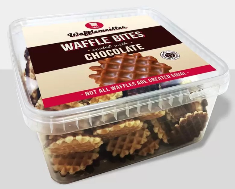 Wafflemeister Belgian Chocolate Mini Waffle Bites, 700g